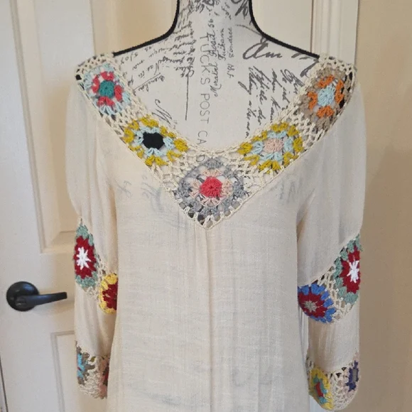 Bohemian Crochet Fringe Top - Picture 2 of 7